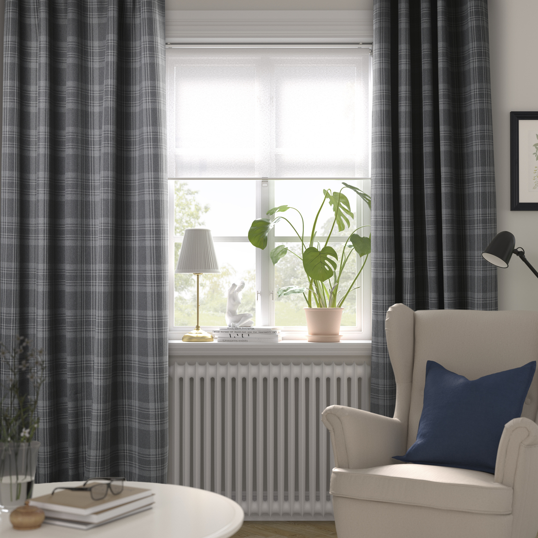 HÄGGVECKMAL, room darkening curtains, 1 pair. 2 of 7 open dialog