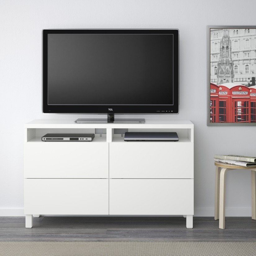 BESTÅ, mueble TV con cajones. 2 de 4 open dialog