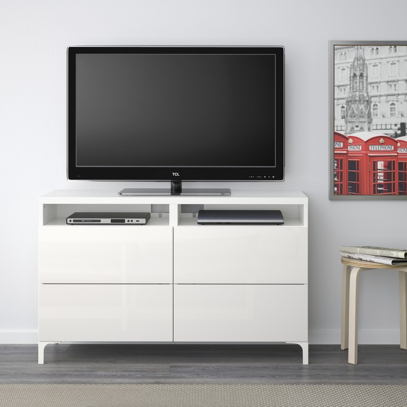 BESTÅ, mueble TV con cajones. 2 de 5 open dialog