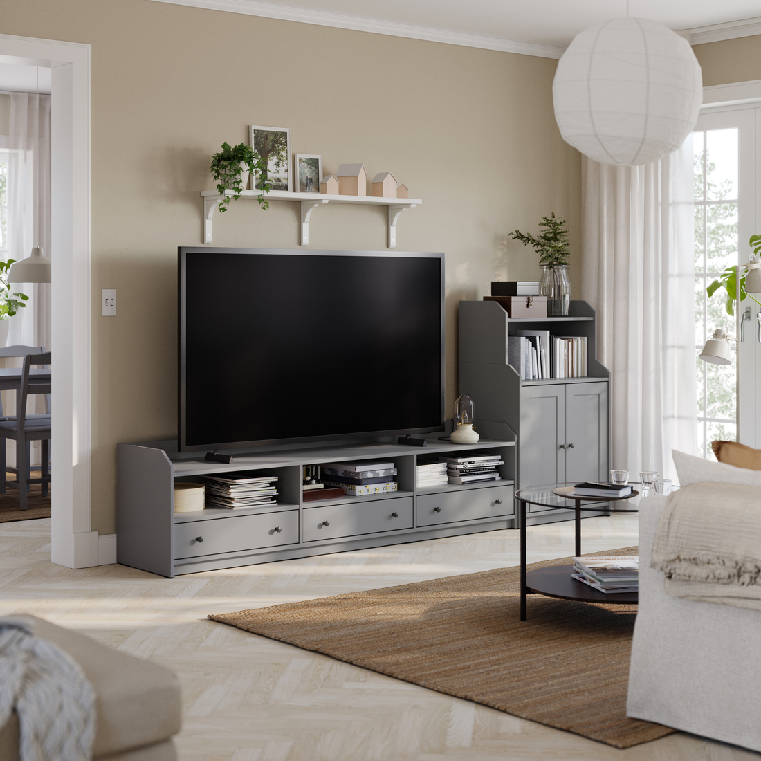 HAUGA, mueble TV. 2 de 6 open dialog