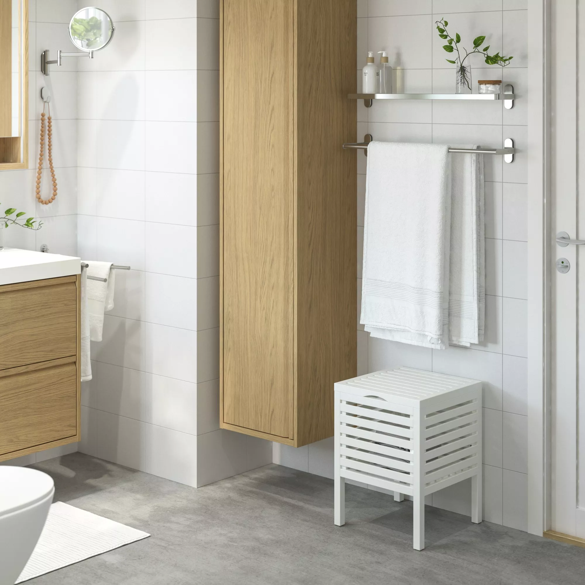 craftman stool！ホワイトオーク新品未使用。。 IKEA Virgin Islands - St. Croix - St. Thomas - MUSKAN storage