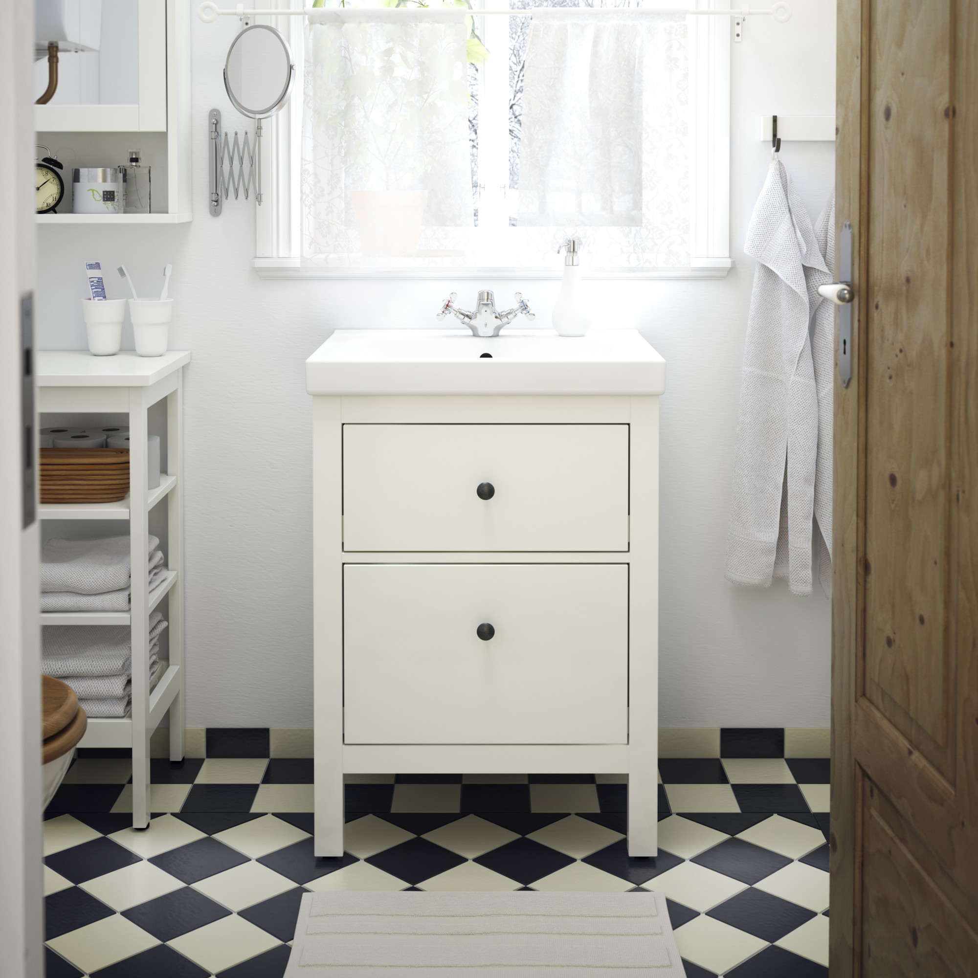 HEMNES, armario lavabo con 2 cajones. 2 de 3 open dialog