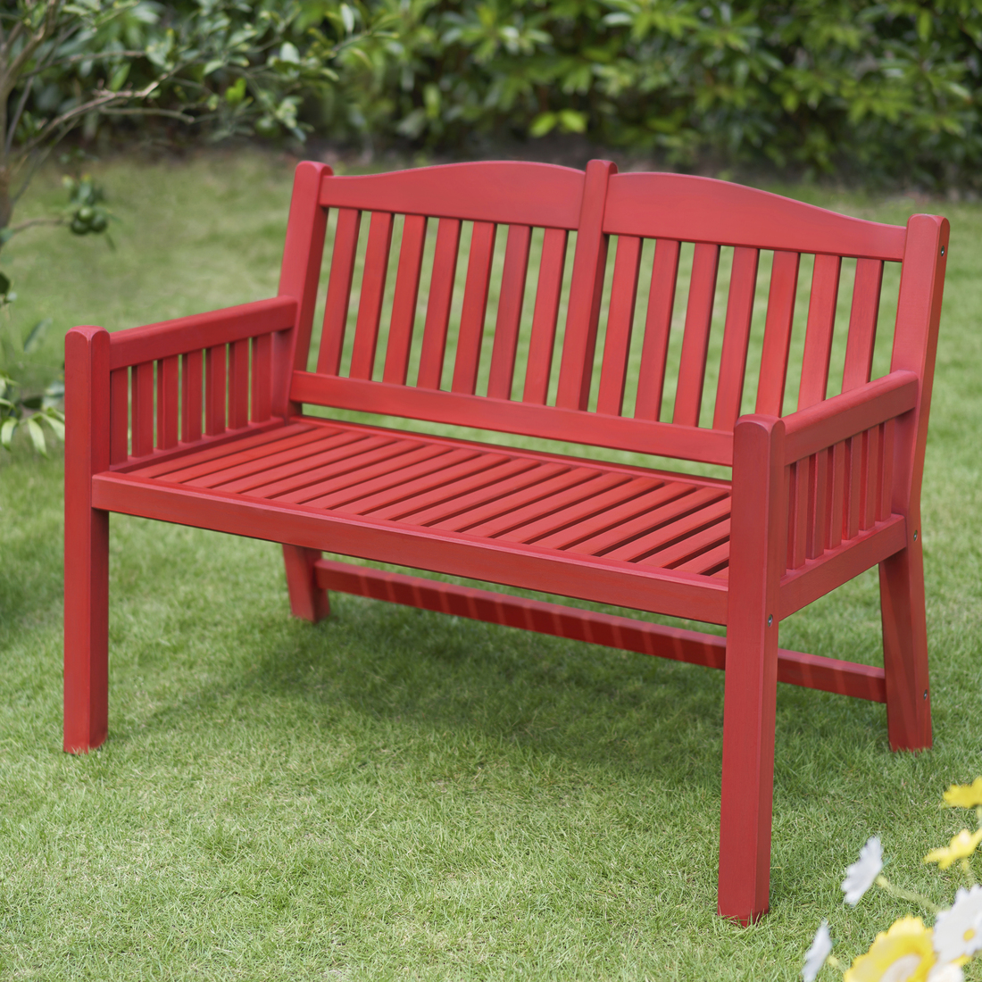 PÄRONHOLMEN, banco con respaldo, exterior. 2 de 7 open dialog