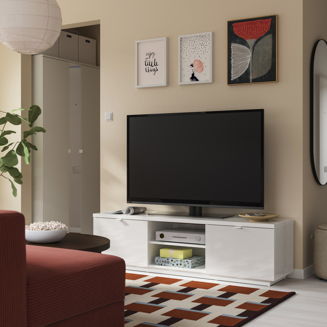 BYÅS, TV bench. 2 of 5 open dialog