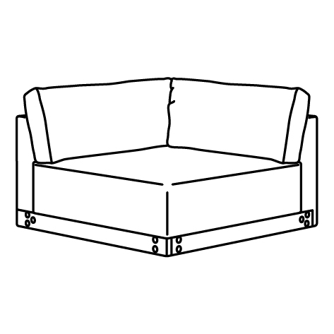 UPPÅKRA estructura, módulo de esquina 