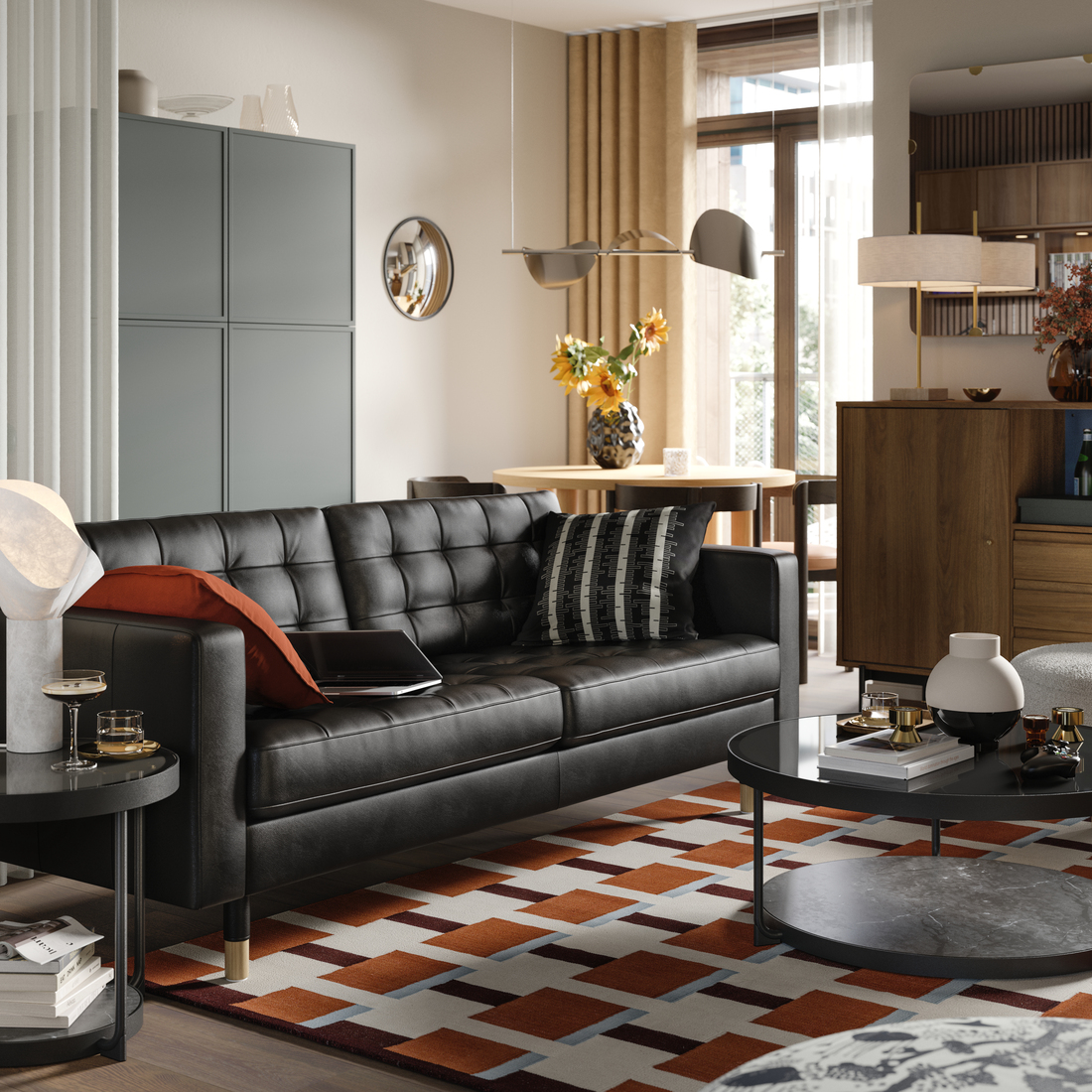 LANDSKRONA, 3 seat sofa. 2 of 7 open dialog