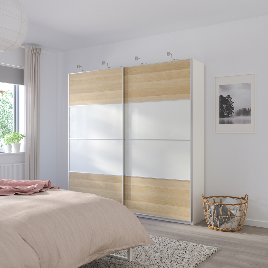 MEHAMN, 4 paneles para puerta corredera. 2 de 4 open dialog