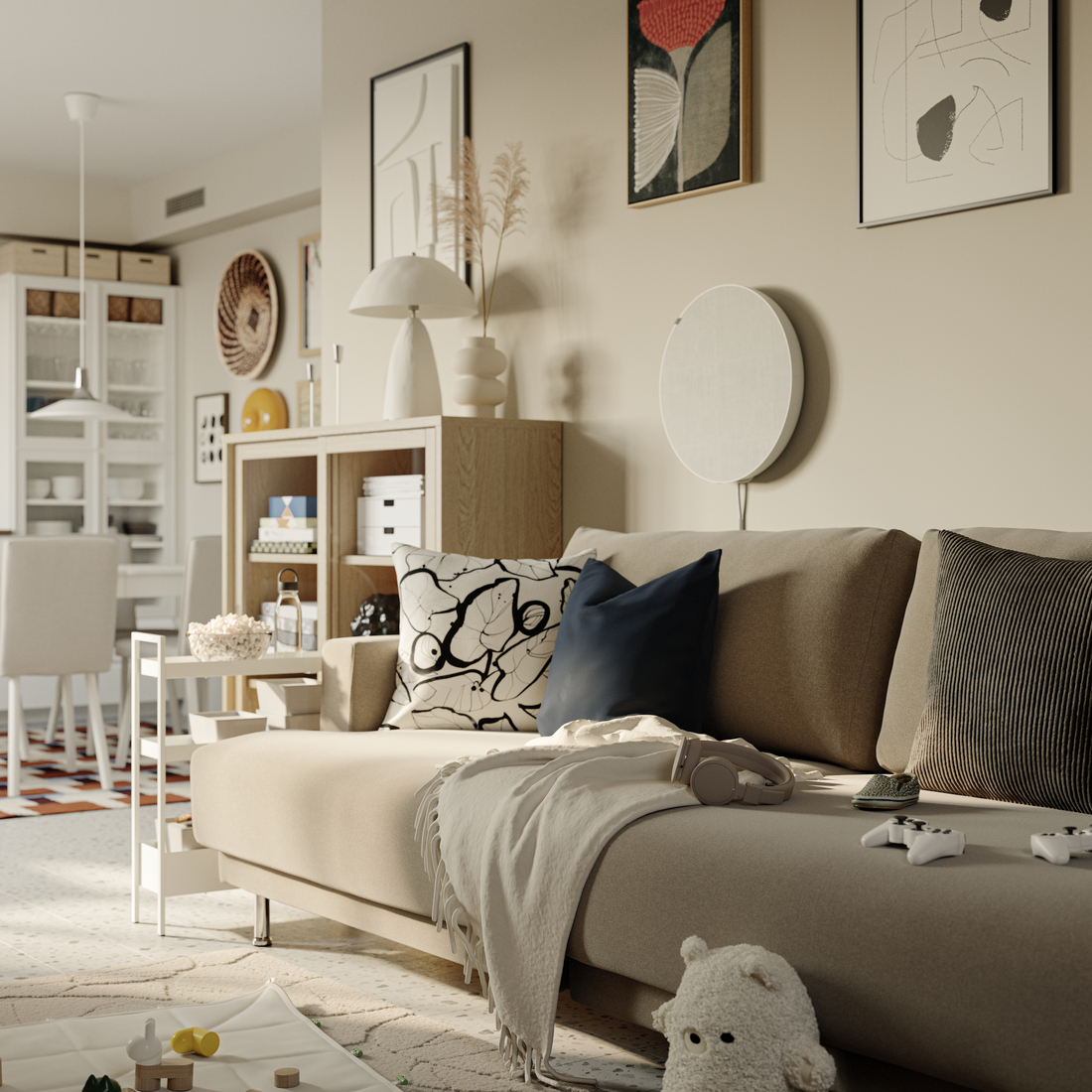 UPPÅKRA, sectional, 3-seat. 4 of 4 open dialog