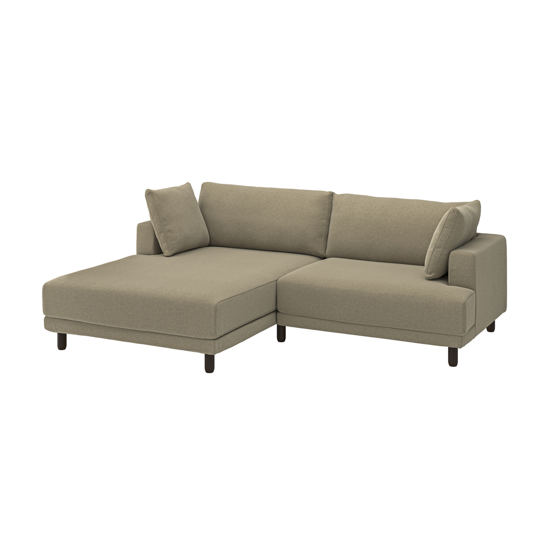 Select colour variation: with chaise, left/Johanneshov brown-beige