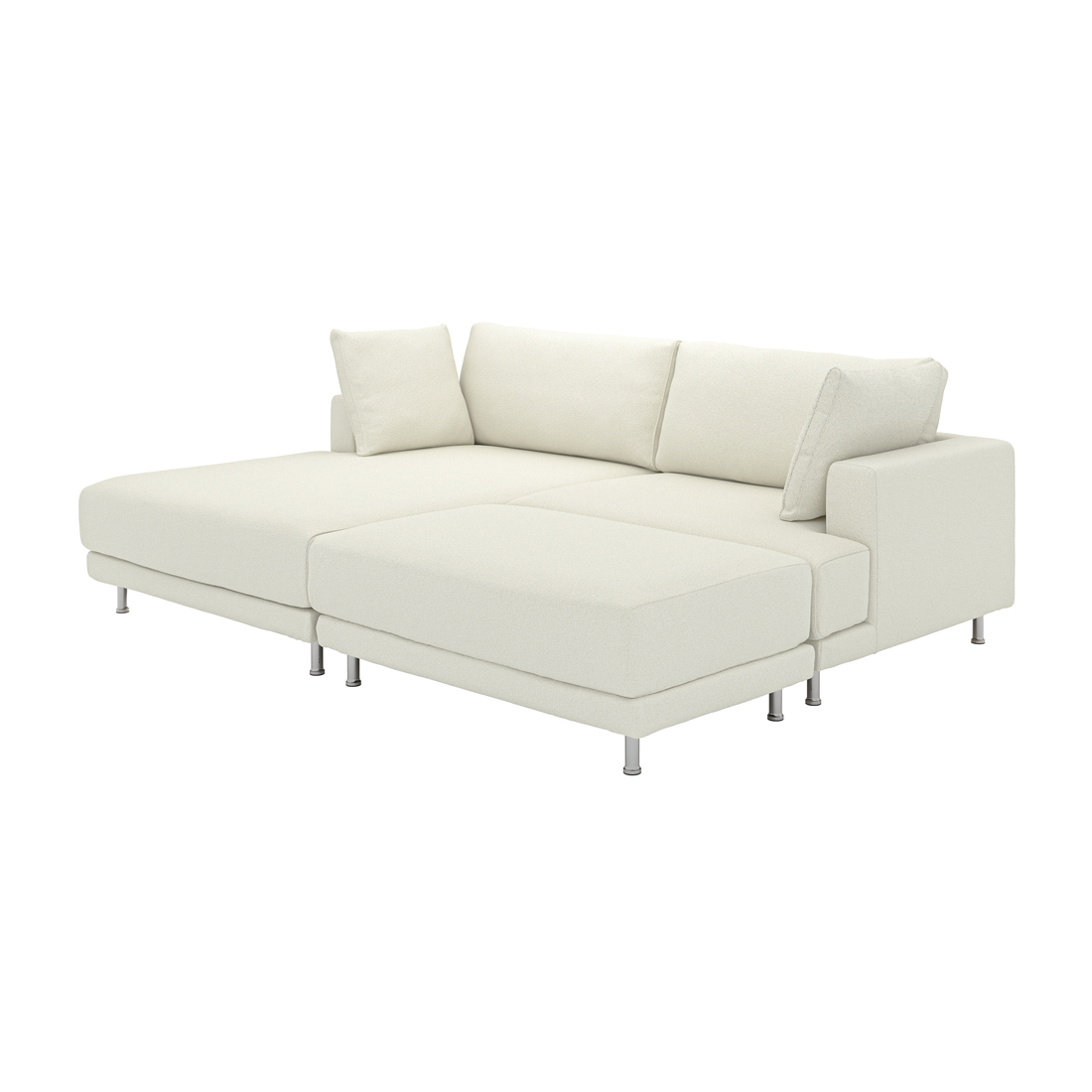 Select colour variation: with chaise, left with footstool/Axvall off-white