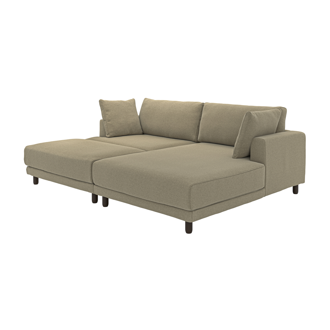 Current variation: with chaise, right with footstool/Johanneshov brown-beige