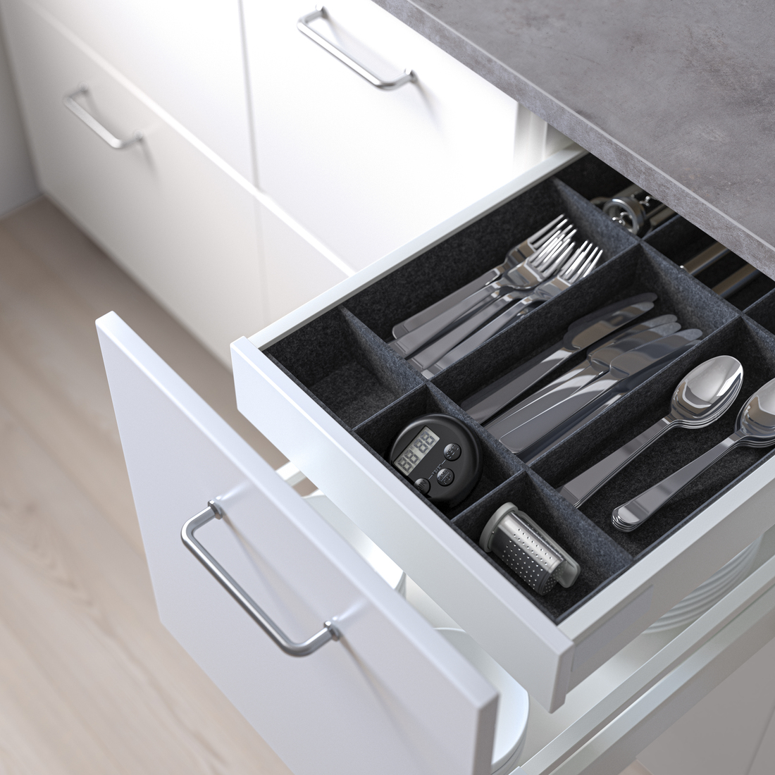 UPPDATERA, adjustable organizer for drawer. 3 of 3 open dialog