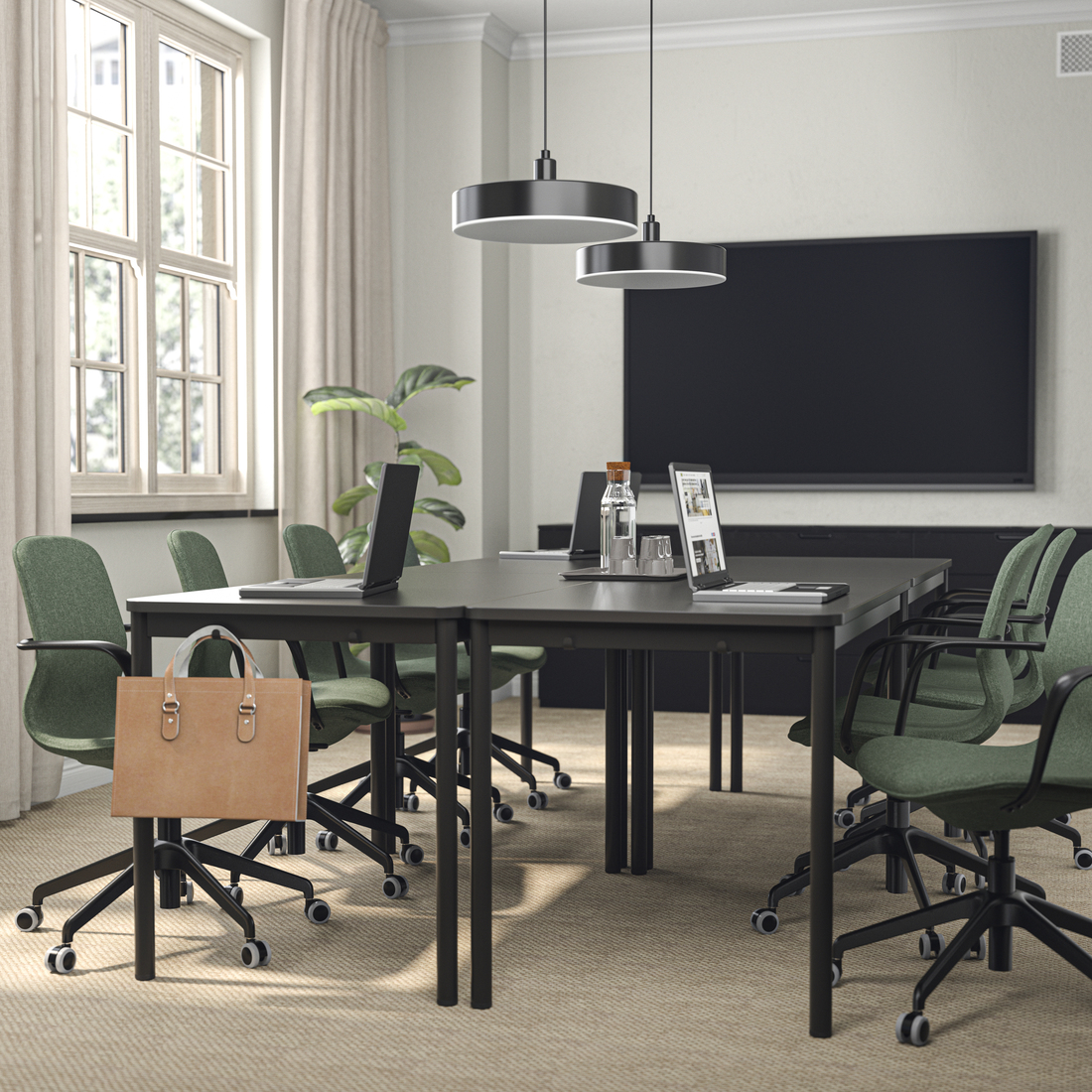 LÅNGFJÄLL, conference chair with armrests. 3 of 6 open dialog