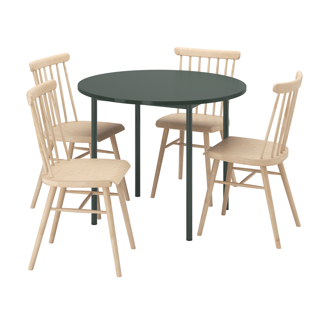 Measurement Illustration - IKEA PS 2026/HÖGVED table and 4 chairs