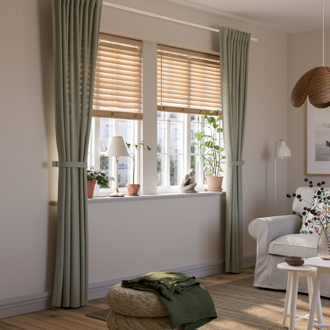 LENDA, curtains with tie-backs, 1 pair. 3 of 5 open dialog