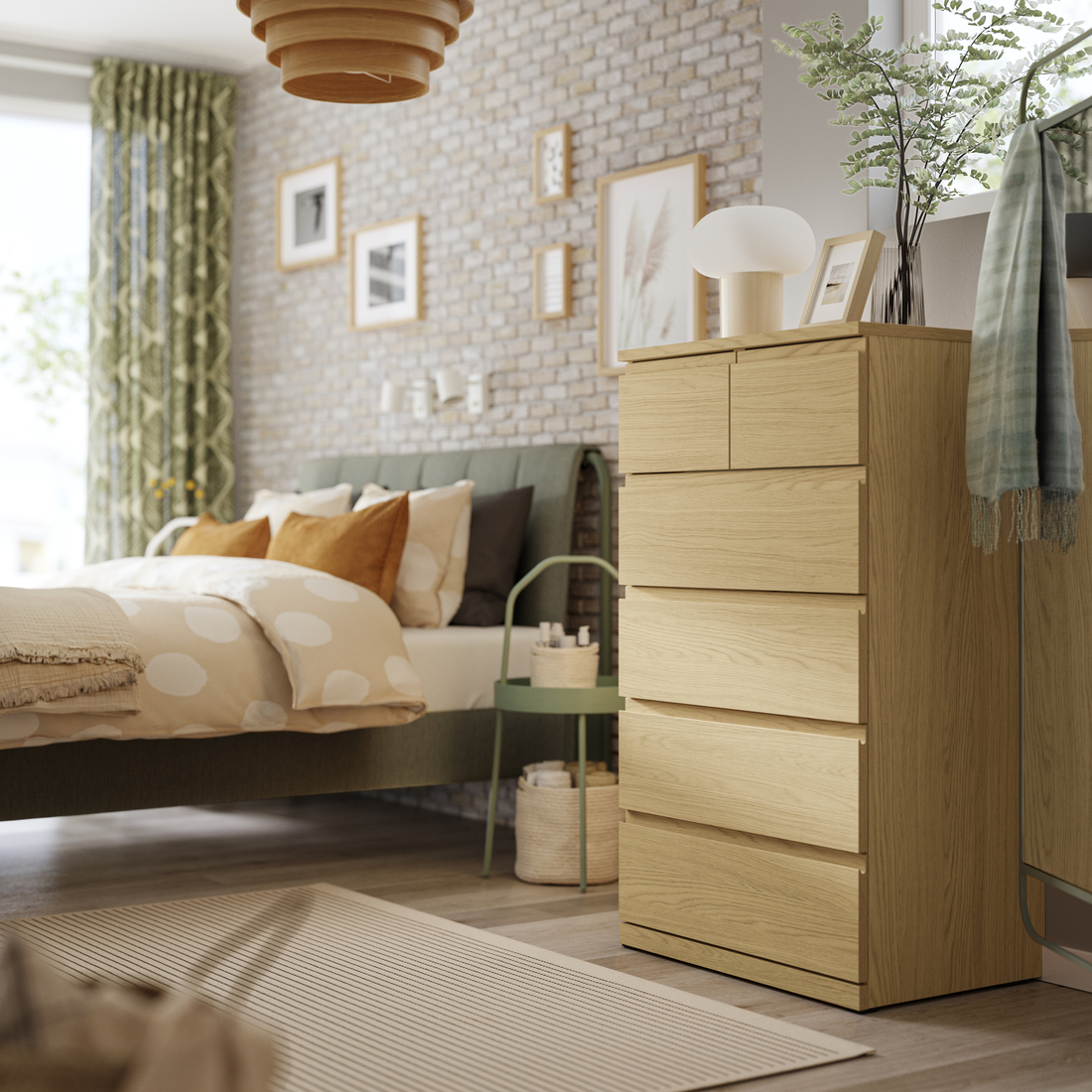 STORKLINTA, 6-drawer dresser. 2 of 4 open dialog