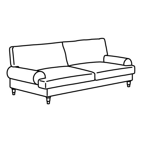 VALNÄS loveseat, frame 