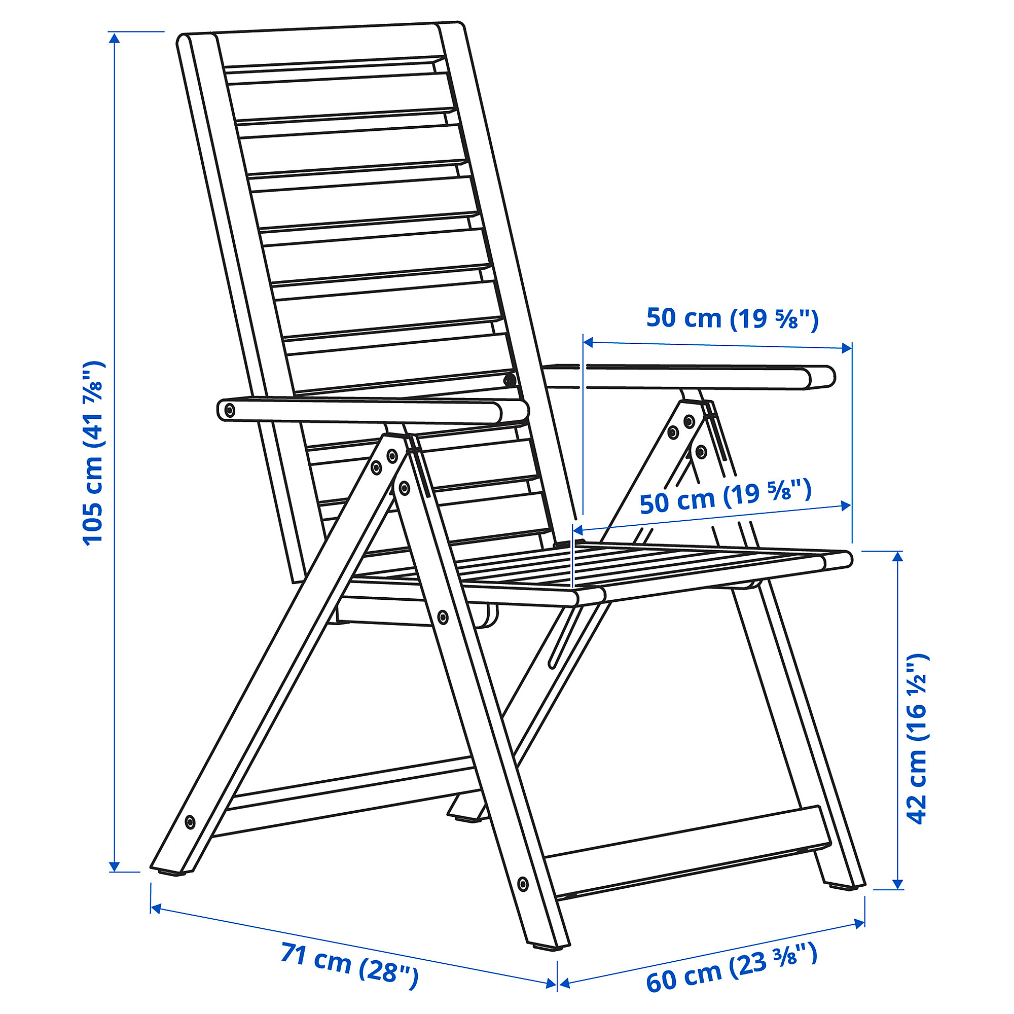 NÄMMARÖ, outdoor reclining chair. 3 of 3 open dialog