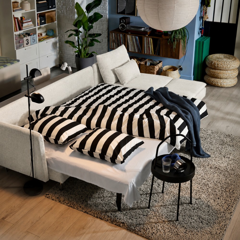 SÖDERHAMN, 4seat sofa bed with chaise longue. 3 of 6 open dialog
