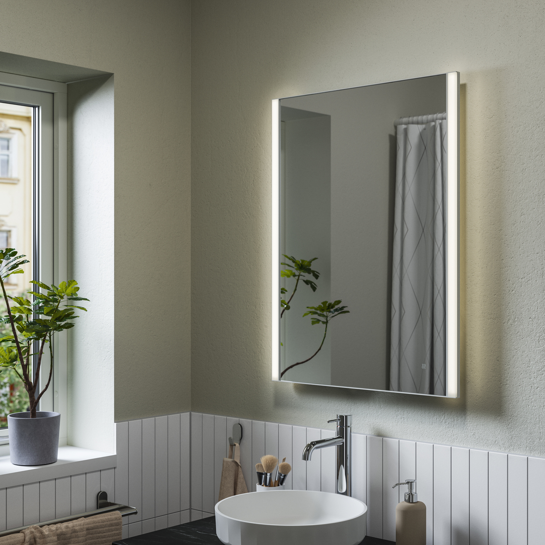 KÄRRSJÖN, espejo con iluminación integrada LED. 5 de 6 abrir diálogo