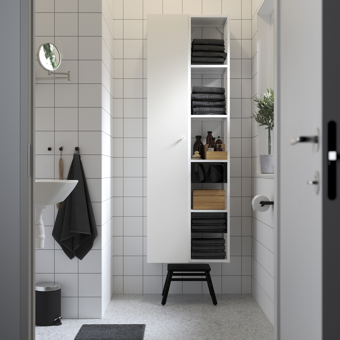 ENHET, high frame with shelves. 3 of 5 open dialog