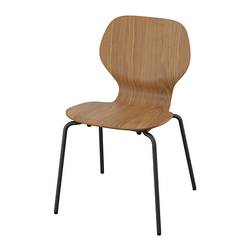 Current variation: SKÅLSTA walnut veneer / black-grey