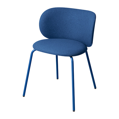 TONSTAD, extendable table and 2 chairs, KRYLBO Tonerud blue