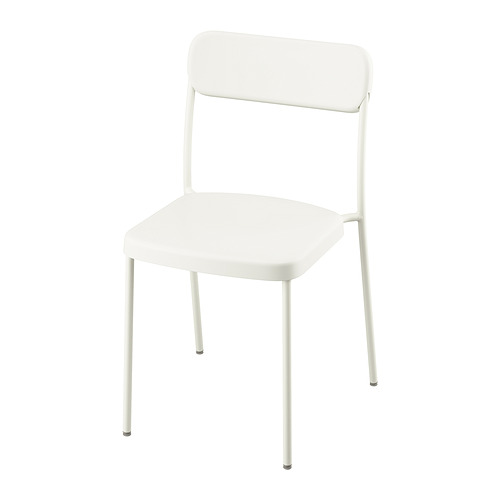 VIHALS/VIHALS, extendable table and 2 chairs, Vihals white