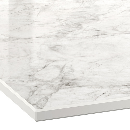 Select colour variation: Polished off-white marble effect / high pressure porcelain