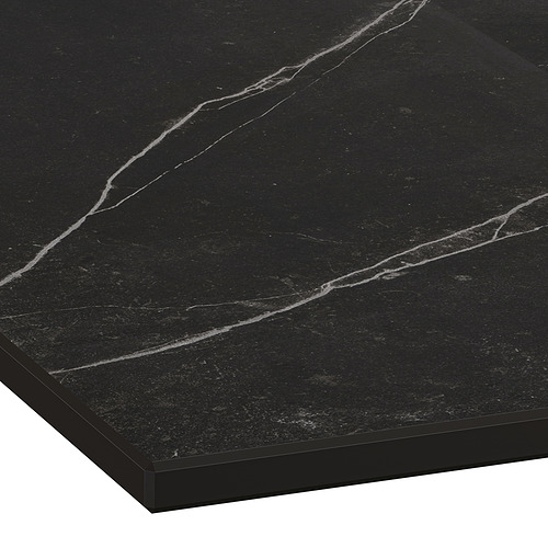 Select colour variation: Matt black / brown / marble effect high pressure porcelain