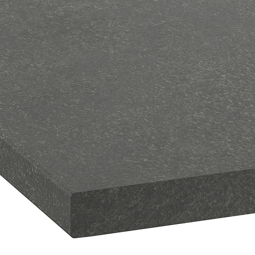 SÄLJAN, encimera, Gris oscuro efecto piedra / laminado