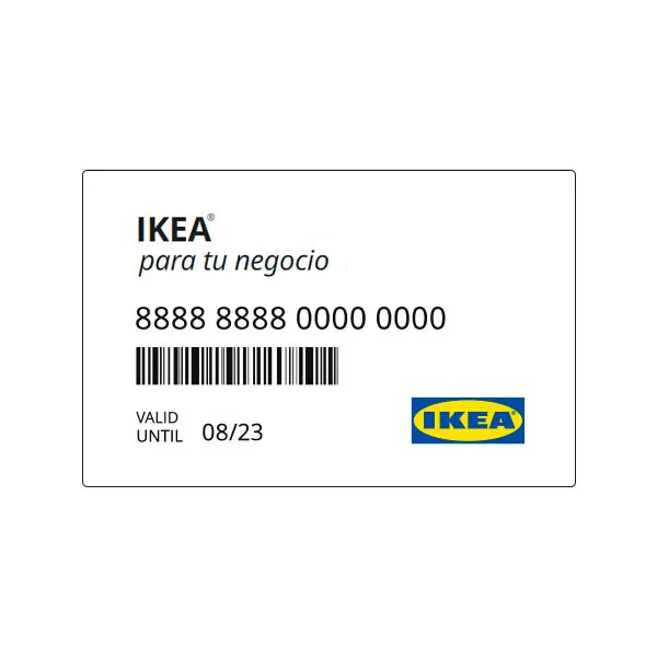 Tarjeta IKEA para tu negocio