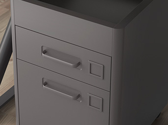gray chest of drawers