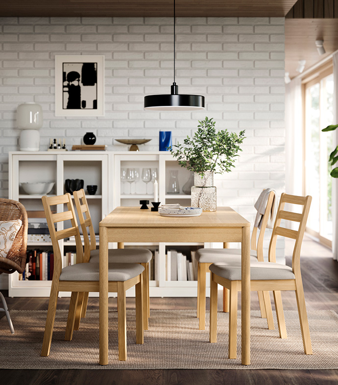 dining table with 4 chairs