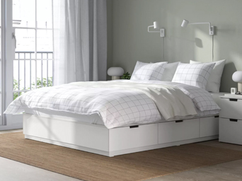 NORDLI cama con 6 cajones