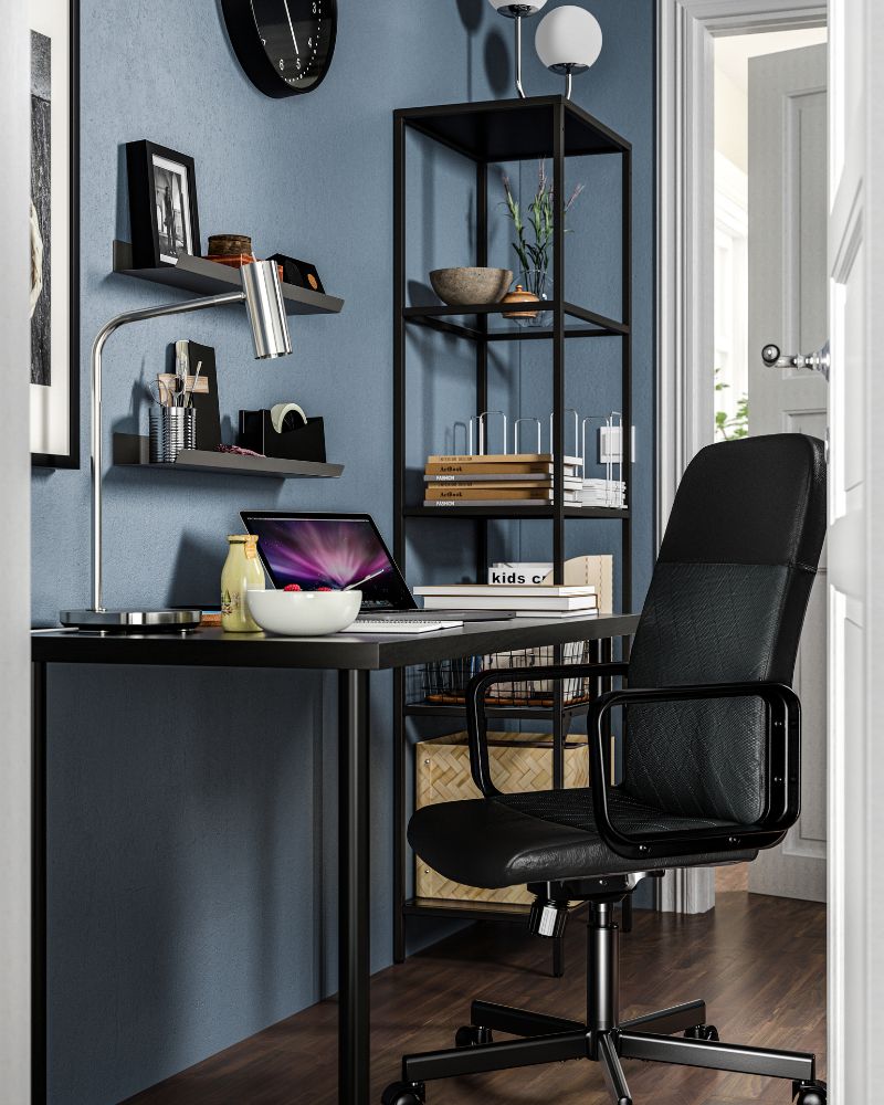 RENBERGET silla giratoria, Bomstad negro