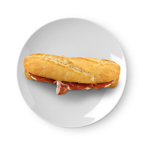 Baguette jamón serrano Reserva